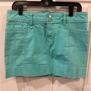 GAP Turquoise Denim Skirt